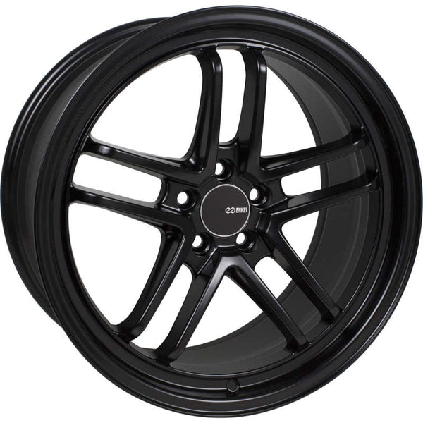 Enkei TSP5 18x8 5x112 45mm Offset 72.6mm Bore Black Wheel