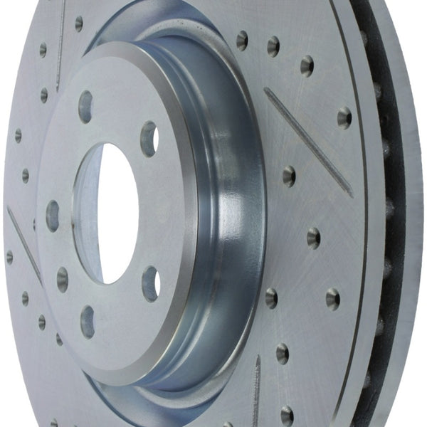 StopTech Select Sport 14-19 Audi A4i Slotted and Drilled Right Front Rotor