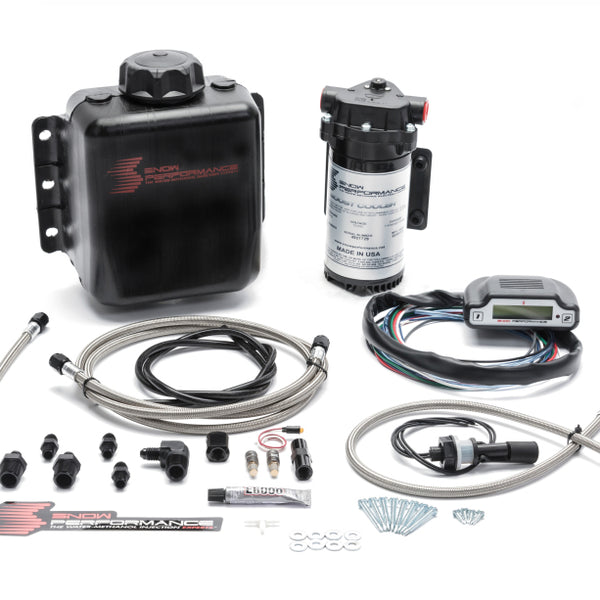 Snow Performance Stg 3 Boost Cooler DI 2D MAP Prog. Water Injection Kit (SS Braided Line & 4AN)