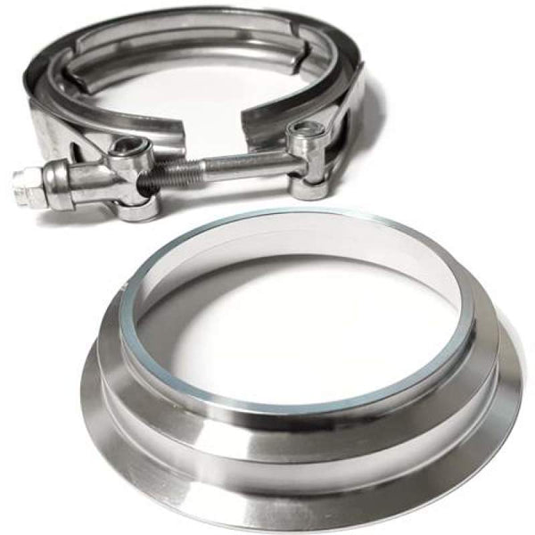 ATP 3in SS Downpipe Flange & Clamp for Borg Warner S/SX/SX-E Turbos