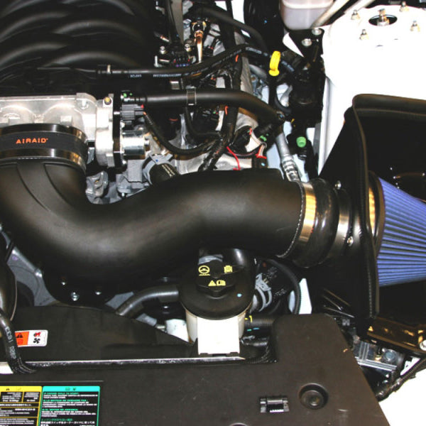 Airaid 11-14 Ford Mustang GT 5.0L Race Only (No MVT) MXP Intake System w/ Tube (Dry / Blue Media)