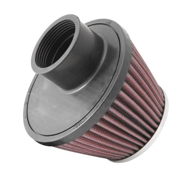 K&N Universal Air Filter 2in Flange ID x 5-3/16in Base OD x 3-1/2in Top OD w/Stud x 3-7/16in Height