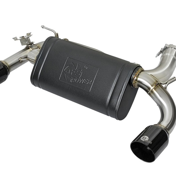 aFe MACHForce XP 16-17 BMW 340i/iX 440i/iX L6-3.0L (t) SS Axle-Back Exhaust w/Black Tip