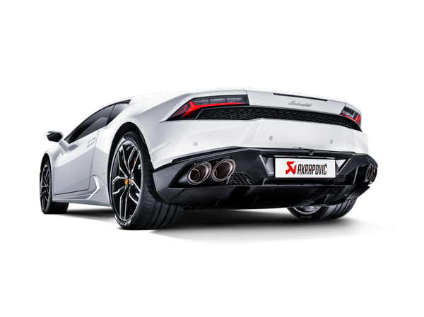 Akrapovic 16-16 Lamborghini Huracan LP 580-2 Coupe/Spyder Slip-On Line (Titanium) w/ Carbon Tips