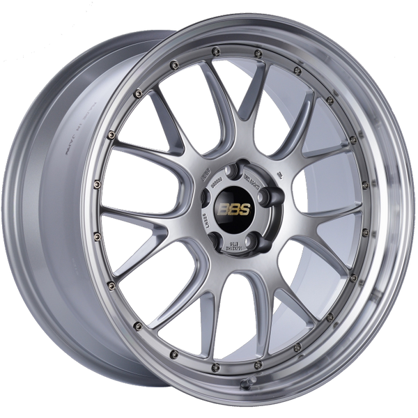 BBS LM-R 21x10 5x120 ET35 Diamond Silver Center Diamond Cut Lip Wheel -82mm PFS/Clip Required