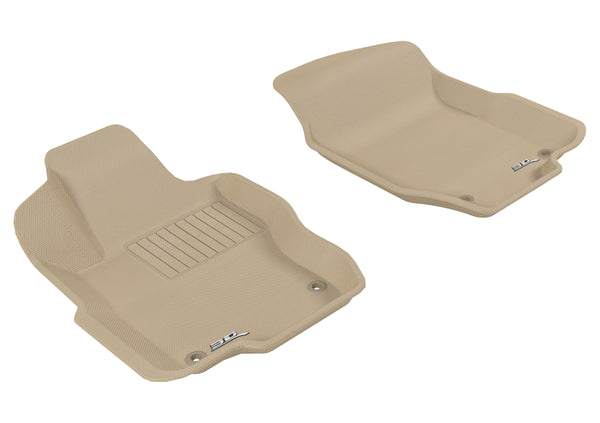 3D MAXpider 2006-2011 Mercedes-Benz ML-Class/GL-Class W164/X164 Kagu 1st Row Floormat - Tan