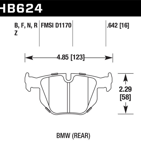 Hawk 06 BMW 330i/330xi / 07-09 335i / 07-08 335xi / 09 335d / 08-09 328i HPS Street Rear Brake Pads