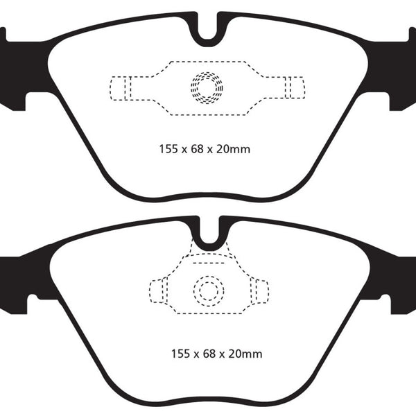 EBC 11+ BMW Z4 3.0 Twin Turbo iS (E89) Redstuff Front Brake Pads