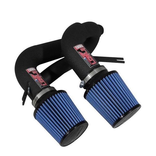 Injen 08-09 535i E60 3.0L L6 Twin intake & AMSOIL Filters Wrinkle Black Short Ram Intake