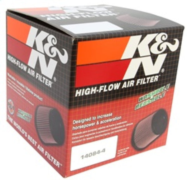 K&N Universal Chrome Filter-Round Tapered 2.5in Flange ID / 5.25in Base OD / 3.5in Top OD / 4.5in H