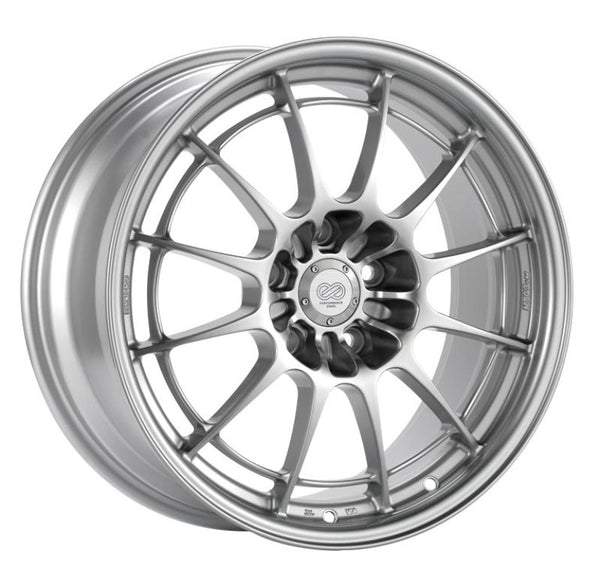 Enkei NT03+M 17x8 5x120 38mm Offset 72.6mm Bore Silver Wheel *Special Order*