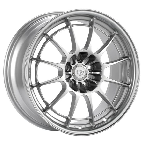 Enkei NT03+M 17x9.5 5x120.7 55mm Offset 72.6mm Bore Silver Wheel