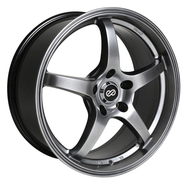 Enkei VR5 17x8 45mm Offset 5x100 Bolt Pattern 72.6 Bore Hyper Black