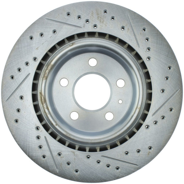 StopTech Select Sport 14-19 Audi A4i Slotted and Drilled Right Rear Rotor