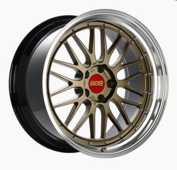 BBS LM 19x8.5 5x130 ET50 CB 71.6 Satin Bronze Center/Bright Machined Lip/Black Barrel Wheel