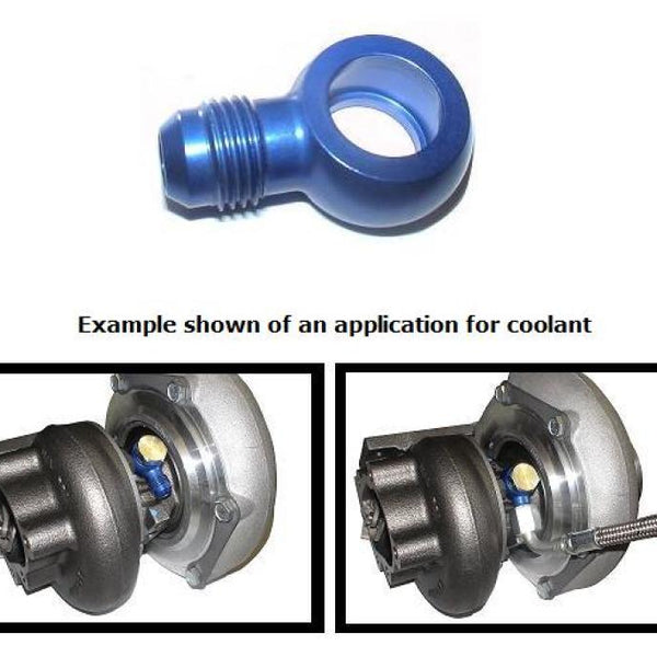 ATP Aluminum Banjo Fitting 14mm Hole (for 14mm Bolt) w/ -6 AN Male Flare