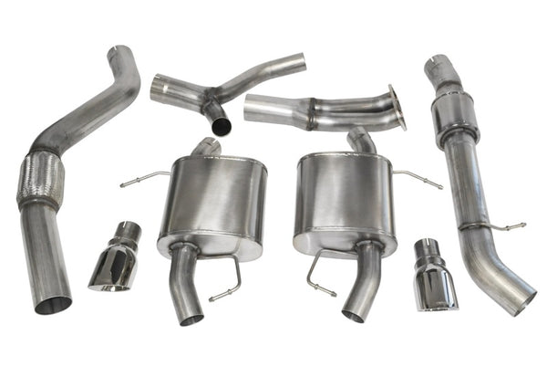 Corsa 07-12 BMW 335i Touring E91 Polished Sport Cat-Back Exhaust