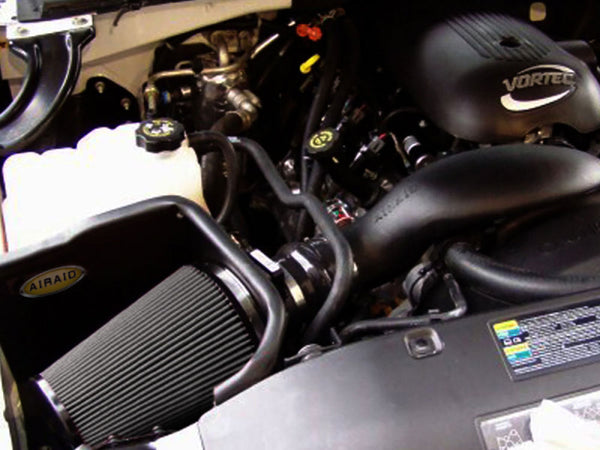 Airaid 99-06 Chevy Silverado 4.8/5.3/6.0L (w/Low Hood) CAD Intake System w/ Tube (Dry / Black Media)