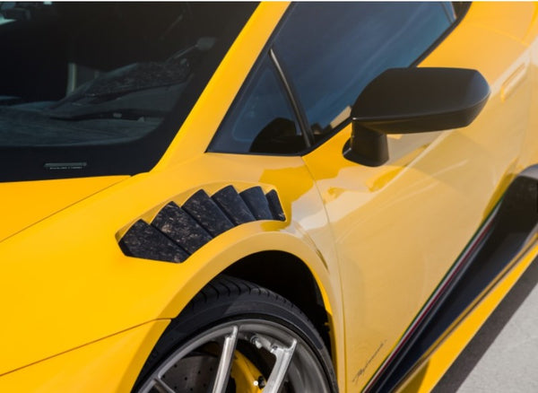 Vorsteiner Lamborghini Huracan Vicenzo Edizione Aero Fenders w/ Vents & Shields Carbon Matrix Glossy