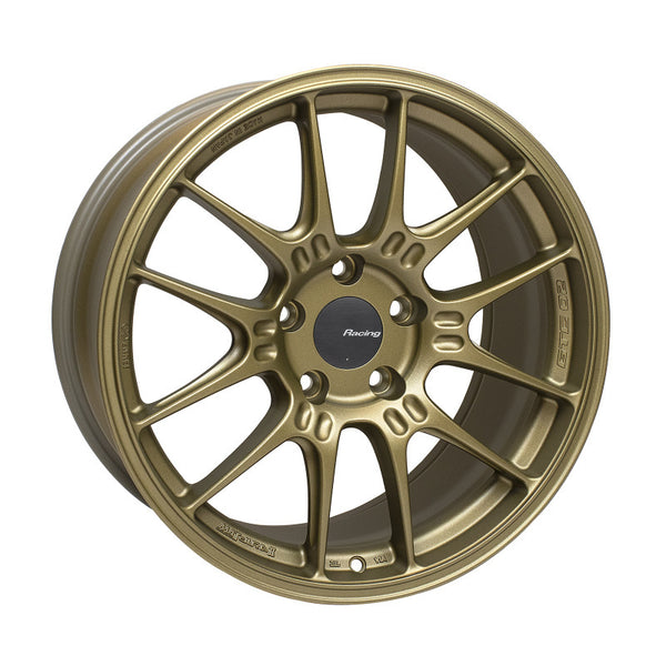 Enkei GTC02 18x9.5 5x112 22mm Offset 66.5mm Bore Titanium Gold Wheel