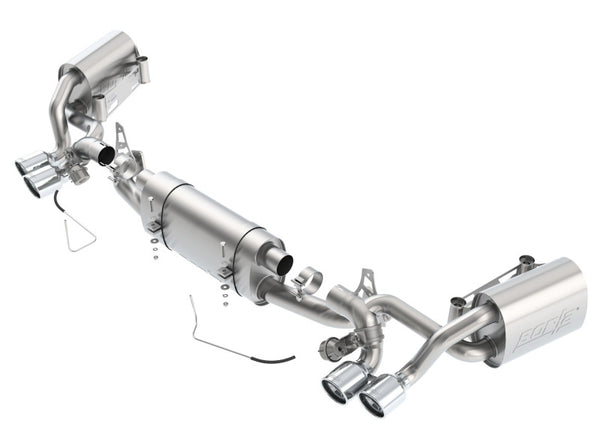 Borla 13 Porsch 911S/911 4S 3.4L A/T (w/ valves) Dual Split Rear Exit Catback Exhaust