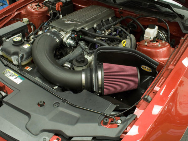 Airaid 2010 Ford Mustang GT 4.6L MXP Intake System w/ Tube (Dry / Red Media)