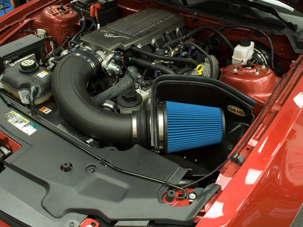 Airaid 2010 Ford Mustang GT 4.6L MXP Intake System w/ Tube (Dry / Blue Media)