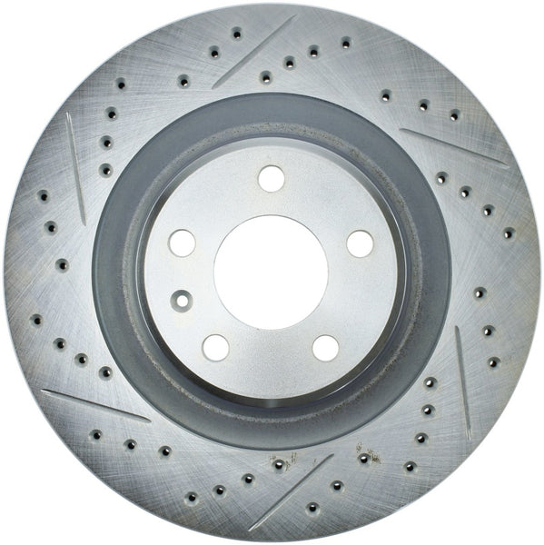 StopTech Select Sport 14-19 Audi A4i Slotted and Drilled Right Rear Rotor