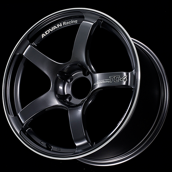 Advan TC4 17x8 +35 5-100 Racing Gun Metallic & Ring Wheel