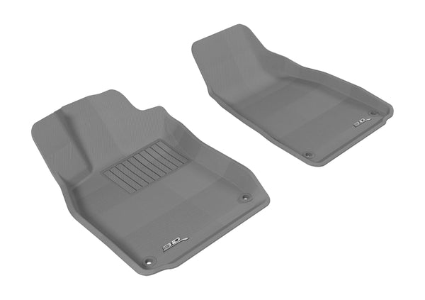 3D MAXpider 2005-2011 Audi A6/S6 Kagu 1st Row Floormat - Gray