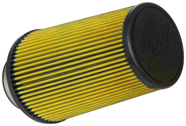 Airaid Universal Air Filter - Cone 3-1/2in Flange x 6in Base x 4-5/8in Top x 9in Height - Synthaflow