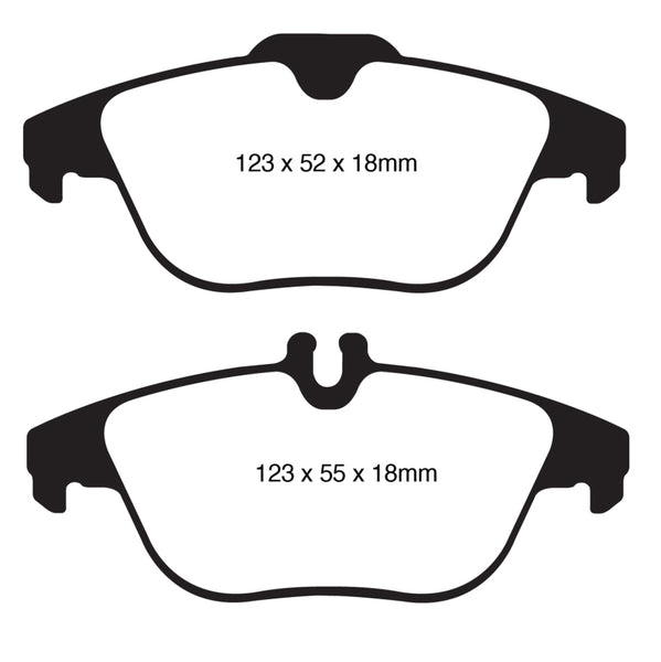 EBC 12-14 Mercedes-Benz C250 (W204) 1.8 Turbo Greenstuff Rear Brake Pads