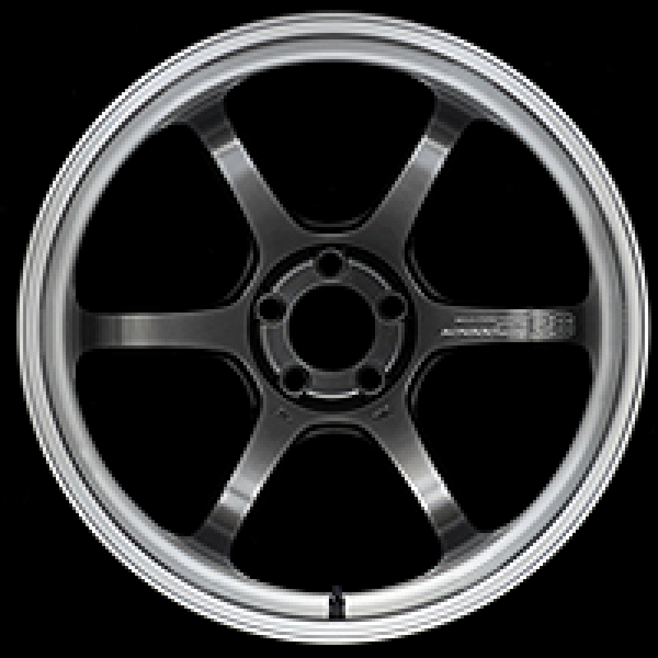 Advan R6 18x7.5 +44 5-100 Machining & Racing Hyper Black Wheel