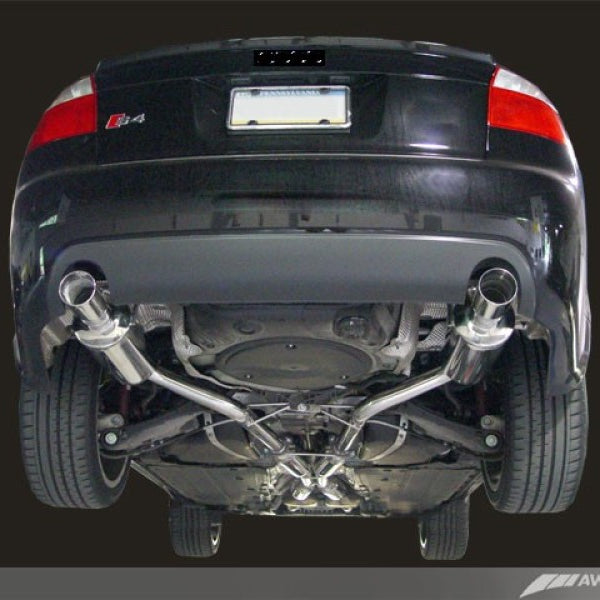 AWE Tuning Audi B6 S4 Track Edition Exhaust - Diamond Black Tips