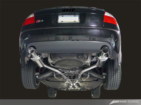 AWE Tuning Audi B6 S4 Touring Edition Exhaust - Polished Silver Tips