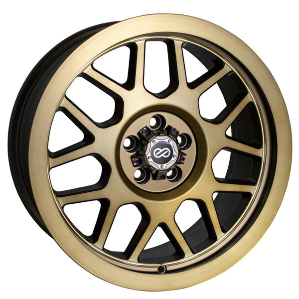 Enkei Matrix 17x9 6x139.7 10mm Offset 108mm Bore Brushed Gold Wheel