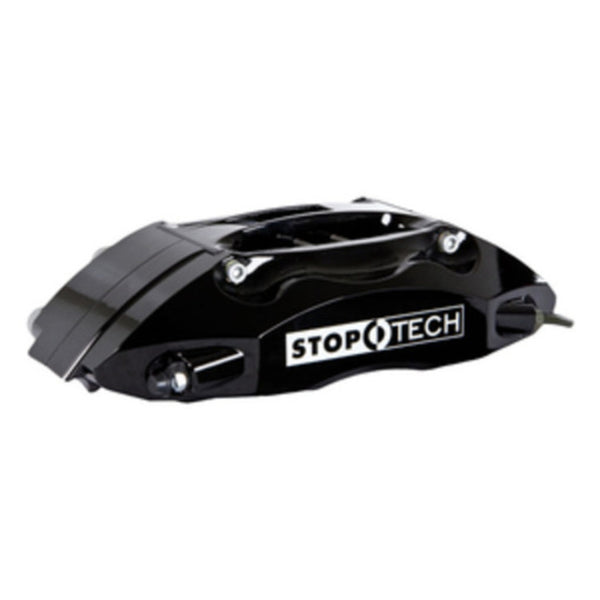 StopTech 98-04 Jetta / 98-06 Golf Front BBK ST40 Black Caliper 328x28 2pc Slotted Rotor