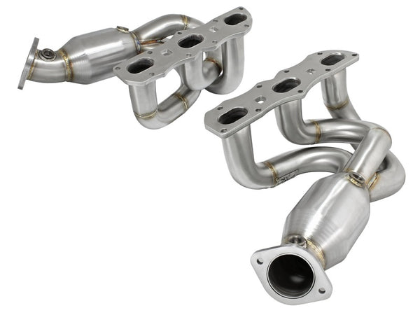 aFe Power Elite Twisted Steel Headers w/Cats 304 Stainless Steel 13-14 Porsche Cayman/Boxster (981)