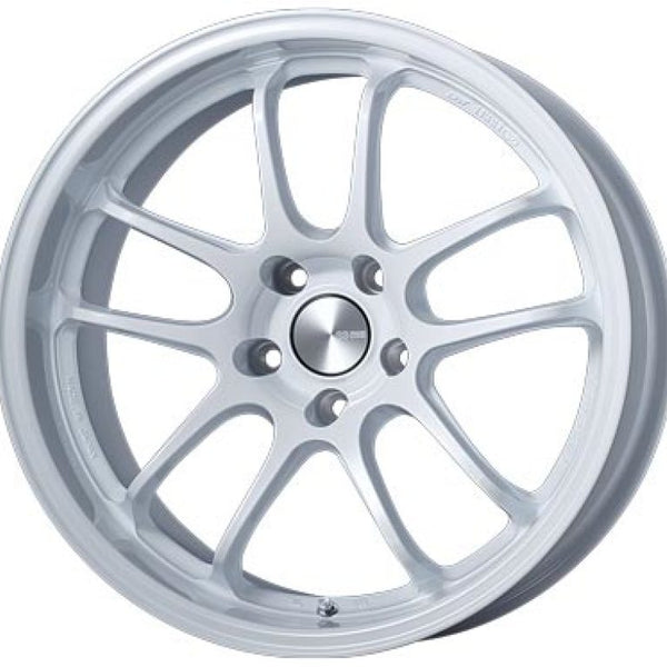 Enkei PF01EVO 18x9 35mm Offset 5x114.3 75mm Bore Pearl White Wheel Special Order / No Cancel