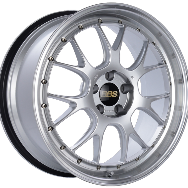 BBS LM-R 20x9.5 5x114.3 ET40 CB66 Diamond Silver Center Diamond Cut Lip Wheel