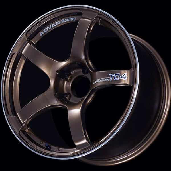 Advan TC4 15x6.0 +45 4-100 Umber Bronze Metallic & Ring Wheel