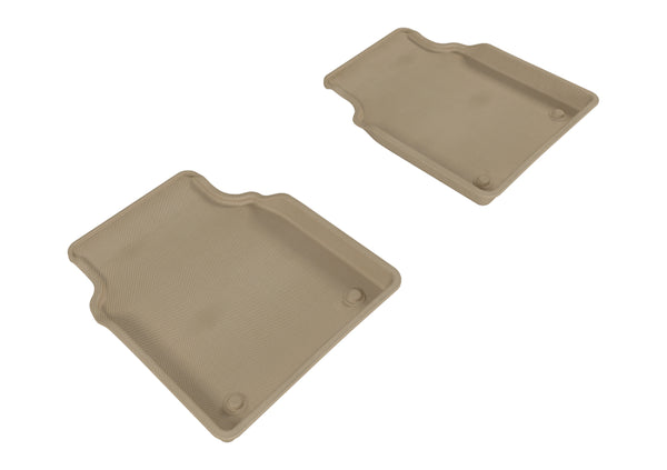 3D MAXpider 2011-2018 Audi A8L Kagu 2nd Row Floormats - Tan