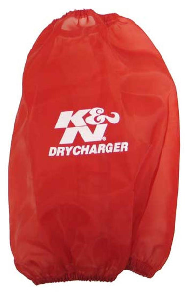 K&N Round Tapered Drycharger Air Filter Wrap-Red 7.5in Base ID x 4.5in Top ID x 9in H