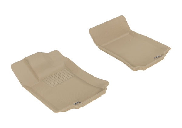 3D MAXpider 2006-2012 Mercedes-Benz R-Class W250 Kagu 1st Row Floormat - Tan