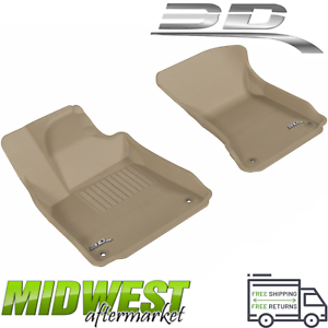 3D MAXpider 2011-2017 Audi A8 Kagu 1st & 2nd Row Floormats - Gray