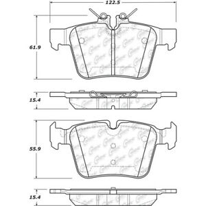 Centric 15-20 Mercedes-Benz C300 Posi-Quiet Ceramic Brake Pads w/Hardware - Front