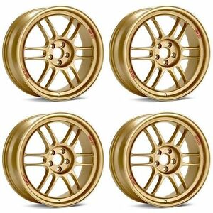 Enkei RPF1 17x9.5 5x100 38mm Offset Gold Wheel